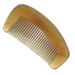 Natural Yellow Ox White Yak Horn Thickened Portable Special Women's Dense Teeth Massage Comb Engraved Long Hair_maomaolike.com