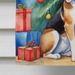 Beagle Christmas Reindeer House Flag Large Porch Sleeve Pole Decorative Outside Yard Banner Artwork Wall Hanging, Polyester, House Size, Multicolor_maomaolike.com