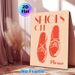 Shoes Off Reminder Painting Poster, Minimalist Retro Red Shoe Graphic Poster, Polite Entry Prompt Ideal For Home Entryways, Hallways_maomaolike.com