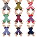 Unisex Knitted gloves with missing fingers anime stripes wearing fingers wrist cuff with false sleeves Thin children's fingers_maomaolike.com