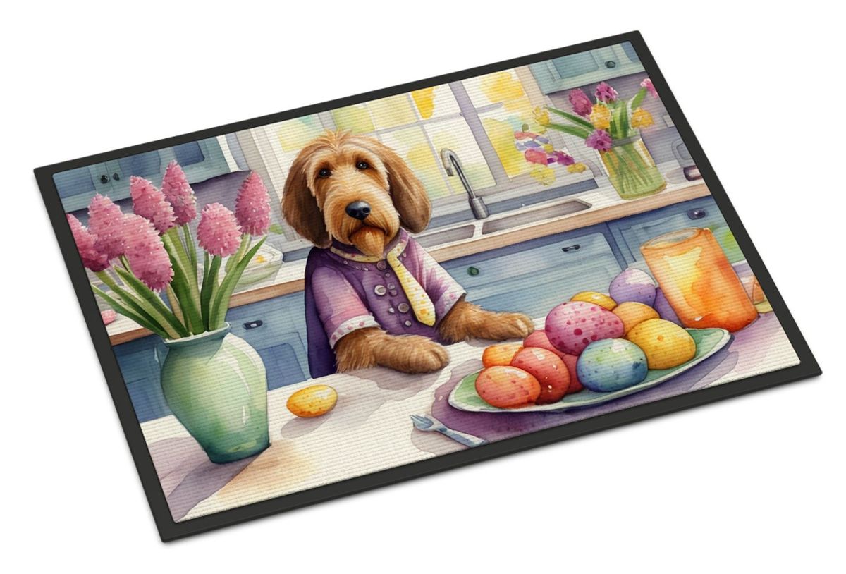 Decorating Easter Otterhound Doormat Front Door Mat Indoor Outdoor Rugs For Entryway, Non Slip Washable Low Pile, 24H X 36W_maomaolike.com