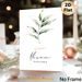 Ihsan Excellence Themed Painting Poster, Soft Watercolor Delicate Green Leaf Branch Poster, Calming Inspirational Decor Idea For Living Room, Bedroom_maomaolike.com