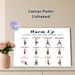 Warm-up Exercises Painting Poster, Clear Minimalist Illustrated Workout Guide Poster, Practical Warm-up Reference Ideal For Home Gym, Fitness Studio_maomaolike.com