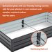 6x3x1 FT Metal Raised Garden Bed Outdoor Reinforced Galvanized Rustproof Colored Steel Planter Boxes For Vegetables, Raised Beds For Growing Flowers Herbs Succulents_maomaolike.com
