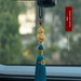 Premium Brass Fortune Gourd Car Hanger - Elegant Car Perfume, "Safe Travels" Mirror Ornament, Luxury Gift For Women_maomaolike.com