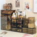 High-end Makeup Room Mask Storage Box Lipstick Makeup Brush Organizer Skincare Lotion Perfume Display Vanity Box_maomaolike.com