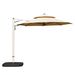 Round Cantilever Umbrella With Center Pole, Beige Base Not Included_maomaolike.com