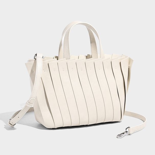 Niche Design 2026 Spring/Summer Women's Fashionable Handmade Patchwork Basket Single Shoulder Solid Color Handbag Crossbody Bag_maomaolike.com