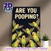 Funny Parrot Themed Painting Poster, Vibrant Playful Green Parrots With Witty Text Poster, Lighthearted Whimsical Decor Idea For Bathroom, Living Room_maomaolike.com