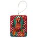 Red Redbone Coonhound Holiday Christmas Porcelain Ornament Christmas Tree Hanging Decorations For Home Christmas Holiday, Rectangle, Gift, Multicolor_maomaolike.com