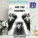 Funny Pigeon Painting Poster, Monochrome Humorous Curious Pigeons Poster, Playful Quirky Design With Witty Text, Ideal For Bathroom And Home Wall_maomaolike.com