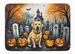 Yellow Labrador Retriever Spooky Halloween Memory Foam Kitchen Mat Machine Washable Anti-Fatigue Mat Cushion Comfort Bath Mat Or Kitchen Rug_maomaolike.com