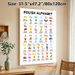 Polish Alphabet Painting Poster, Vibrant Colorful Illustrated Poster, Useful For Learning Polish Letters With Matching Words And Phonetics, Ideal For_maomaolike.com