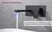 Wall Mount Faucet For Bathroom Sink Or Bathtub, Single Handle 2 Holes Brass Rough-in Valve Included, Matte Black_maomaolike.com
