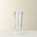 1pc Transparent Minimalist Water Cup With Straw, Reusable, Used DIY Smoothie Cups For Coffee, Milk, And Beverages_maomaolike.com