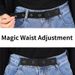 HOT Invisible Jeans Free Women's Extension Expansion Adjustment Buckle Elastic Men Lazy Belt_maomaolike.com