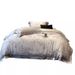 High-End Retro 140S Double-Ply Australian Four-Piece Set Full Cotton High-Precision Yarn-Dyed Jacquard Duvet Cover Bedding_maomaolike.com