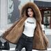 Women's Clothing Mid length parka for women 2024 winter new style thickened loose warm cotton coat large size women's cotton coat_maomaolike.com