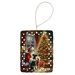 Schnauzer And Santa Claus Porcelain Ornament Christmas Tree Hanging Decorations For Home Christmas Holiday, Rectangle, Gift, Multicolor_maomaolike.com