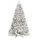 8ft Pvc Mixed Floceked Tree(54pcs Pine Cones)_maomaolike.com