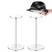 Hot Sale Acrylic Hat Stand Wig Organizer Storage Rack Baseball Fisherman Hats Shelf Showcase Round Clear Jewelry Watch Display_maomaolike.com