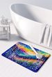 Delphinium In Color Memory Foam Kitchen Mat Machine Washable Anti-Fatigue Mat Cushion Comfort Bath Mat Or Kitchen Rug_maomaolike.com