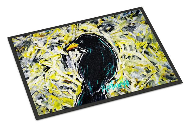 Crow Adam Doormat Front Door Mat Indoor Outdoor Rugs For Entryway, Non Slip Washable Low Pile, 24H X 36W_maomaolike.com