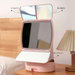 LED 70% Off Stackable Mirror With Light, Rechargeable Makeup Desktop Rotating Light-Up Mirror, Plastic Storage,_maomaolike.com