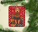 Lakeland Terrier Holiday Christmas Porcelain Ornament Christmas Tree Hanging Decorations For Home Christmas Holiday, Rectangle, Gift, Multicolor_maomaolike.com