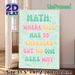 Math Humor Painting Poster, Pastel Colored Retro Typographic Poster, Witty Math-themed Wall Decor Suitable For Classroom, Study Area_maomaolike.com