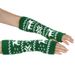 Unisex Warm half-finger gloves knitted acrylic deer cuff for Christmas Day medium length men and women_maomaolike.com