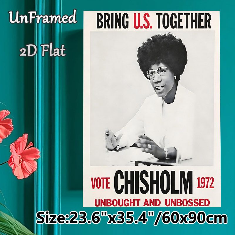Unity Themed Painting Poster, Vintage Monochrome Portrait With Inspiring Unifying Slogans Poster, Timeless Uplifting Wall Decor Ideal For Home Office_maomaolike.com