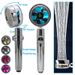 Shower Head Water Saving Flow 360 Degrees Rotating With Small Fan ABS Rain High Pressure Spray Nozzle Bathroom Accessories_maomaolike.com