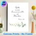 German Psalm Verse Painting Poster, Delicate Watercolor White Floral & Eucalyptus Branch Poster, Serene Faith-Inspired Decor Ideal For Home, Prayer_maomaolike.com