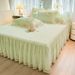Princess Style Quilted 2025 New Model All-Season Universal Cotton Full Bedspread With Edge Bed Skirt Cover Three-Piece Set_maomaolike.com