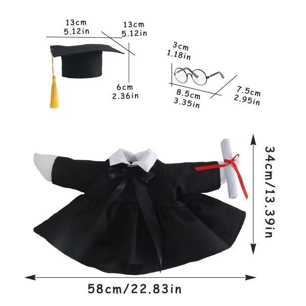 2026 Graduation Season Goose Academic Gown, Porch Goose Outfit, Yard Goose Ornament Costume, Festival Party Decor Props_maomaolike.com