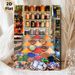 Spice Market Themed Painting Poster, Vibrant Colorful Exotic Market Scene Poster, Richly Detailed Design Ideal For Kitchen, Dining Room Decor_maomaolike.com