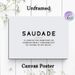 Saudade Definition Painting Poster, Minimalist Typographic Poster, Thought-provoking Word Art Ideal For Living Room, Bedroom And Study_maomaolike.com