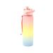 1000ml gradient color large capacity plastic water cup frosted outdoor gym sports water bottle_maomaolike.com