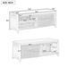 Distressed Shutter Storage Bench With Acacia Veneer For Retro Charm For Living Room,Entryway_maomaolike.com