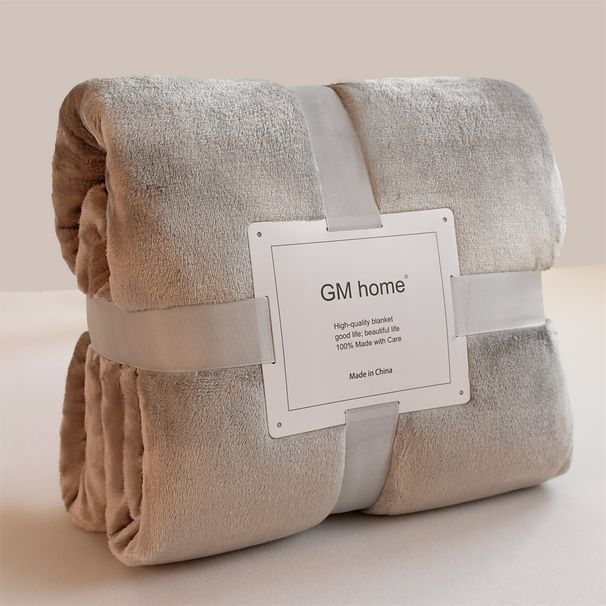 New Solid Color Flannel High Gram Weight Thickened Throw Ultra Soft Sofa Nap Blanket Wholesale_maomaolike.com