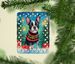 Boston Terrier Christmas Porcelain Ornament Christmas Tree Hanging Decorations For Home Christmas Holiday, Rectangle, Gift, Multicolor_maomaolike.com