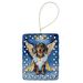 Dachshund My Angel Porcelain Ornament Christmas Tree Hanging Decorations For Home Christmas Holiday, Rectangle, Gift, Multicolor_maomaolike.com