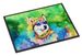 Siberian Husky Hippie Dawg Doormat Front Door Mat Indoor Outdoor Rugs For Entryway, Non Slip Washable Low Pile, 24H X 36W_maomaolike.com