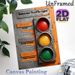 Behavior Traffic Light Painting Poster, Vintage Industrial Style Traffic Light Behavior Guide Poster, Practical Self-regulation Reminder, Suitable For_maomaolike.com