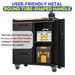 CREASION Sturdy Metal Tool Storage Cabinet With Wheels - Tool Storage Cabinet For Garage, Office, And Home Organizer Solutions_maomaolike.com