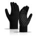 Men's gloves Winter fleece reinforced alpaca knit yarn cycling touch screen gloves_maomaolike.com