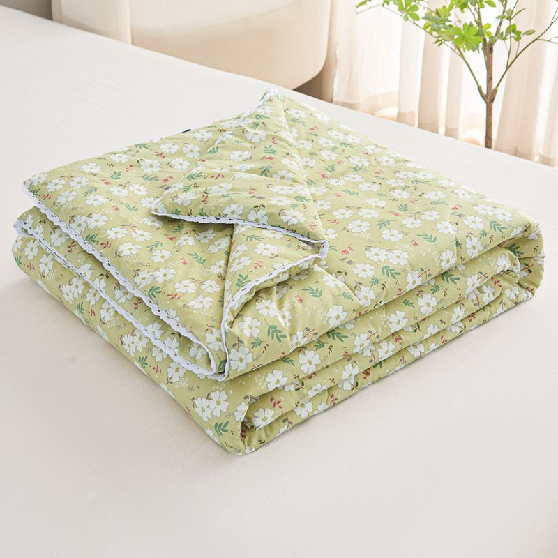Home Textile Pure Cotton Printed Summer Cool Quilt Air Conditioning Quilt Breathable Not Stuffy Thin Quilt Summer_maomaolike.com