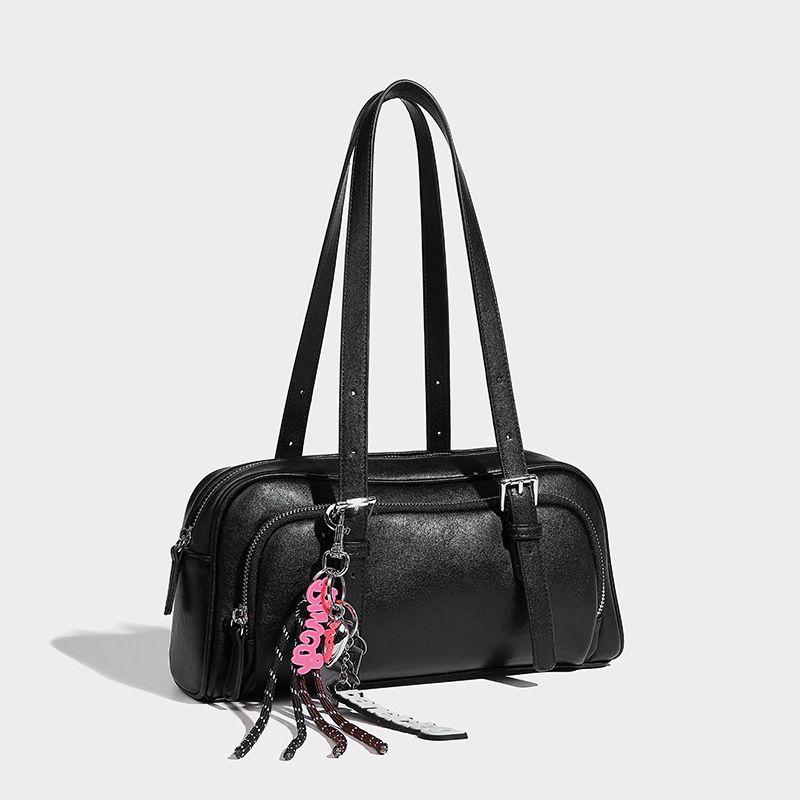 French Retro Melard Underarm Autumn Winter New Large Capacity High-end Boston Versatile Shoulder Bag_maomaolike.com