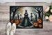 Evil Queen Spooky Halloween Doormat Front Door Mat Indoor Outdoor Rugs For Entryway, Non Slip Washable Low Pile, 24H X 36W_maomaolike.com